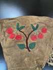 Authentic 1930s Native American Plateau  gauntlet Gloves- Rare Cherry Motif