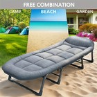 Folding Camping Cot - 400lbs Capacity  Portable   Compact  Lightweight Cots