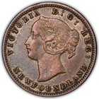 1885 Newfoundland 5 Cents Pcgs Au55