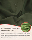 Satin Lined Reusable Waterproof Shower Cap For Women