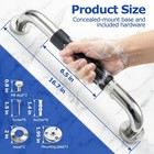 16 7 Inch Shower Grab Bars For Bathroom  Anti-slip Knurled Surface Safety Suppor