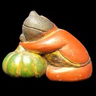 Vintage Asian Solid Wood Hand Carved Girl Child Sleeping