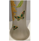 Antique Art Nouveau Signed Legras French Art Glass Enamel Hand Painted Vase