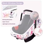 Car Seat Cover For Babies Floral Infant Carseat Canopy Pink