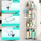 Hapirm 4-tier Corner Shower Caddy Organizer Shelf W  Soap Holder
