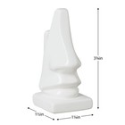 Torre   Tagus Leon Nose Shaped Eyeglasses Holder Display Stand  White One Size