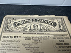 1887 Peoples Theatre Early American Theatre Broadside Adevertisement New York Ny