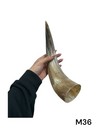 One Medium Unpolished Cow Horn   Real Horn   One Of A Kind   Natural Color    36