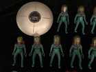 Mars Attacks Martian Figures Flying Saucer Tim Burton Trendmasters 1996 Lot Read