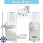 Kathson Rabbit Water Dispenser For Cage 17 Oz Hanging Guinea Pig Water Bottle
