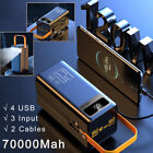 Portable Power Bank 70000mah 120w Fast Charger External Battery For Cell Phone