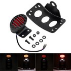 Side Mount Motorcycle License Plate Bracket Kit W  Brake Tail Light For Harley