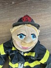Sml Melissa   Doug Brooklyn T Guy Firefighter Fireman Puppet Plush Hard Hat Wand