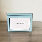 Coach Slim Id Card Case Powder Blue - New Item With A Minor Cosmetic Defect