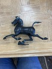 Vintage Chinese Bronze Copper Statue Hand Carved Rhinoceros Figurines 9    X 7   
