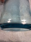 Vintage Light Blue Aqua Glass Bottle Tall Tapered Neck 15 5       Decorative Vase