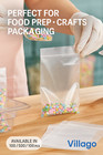 Villago 2 Mil Clear Resealable Ziplock Poly Bags 2x2   6x9   100 500 1000