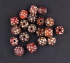 Antique Red Skunk Venetian Eye Trade Bead Single Bead 12mm Ethiopia African