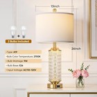 26  Gold Table Lamps Set Of 2 W  Led Night Light Usb Ports