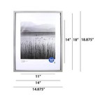 Mainstays 14x18 Inch Matted To 11x14 In Gray 0 5  Gallery Picture Frame - 2 Pack