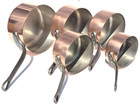 Vintage French Copper Pan Set Of 5 Faucogney Made In France Tin Lining 8 4lbs