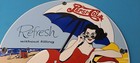 Vintage Pepsi Porcelain Sign - Bottles Beach Beverage Drink Cola Gas Sign