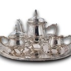 Vintage Victorian Silver Plated Tea - Coffee Set  4 Pieces