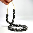 Ghana Handmade Powder Glass Contemporary Black White Trade Beads