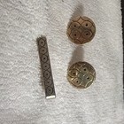 Swank Vintage Men s Silver Tone Rectangle Tie Bar cuff Links Set 