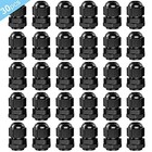 Fularr 30pcs Premium Nylon Pg9 Cable Gland  4   8mm Adjustable Ip68 Waterproof