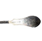 Duhme   Co  Coin Silver Sugar Shell Spoon Scalloped Bowl Twisted Handle