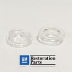 1967 Camaro Door Lock Locking Knob Ferrules Pair 2 Pieces Clear Plastic Dii New 