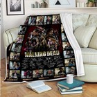 The Walking Dead Blanket  Horror Movies Fleece  Sherpa Blanket Super Soft Cozy