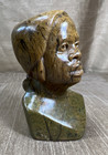Vintage African Fine Art Zimbabwean Shona Stone Genuine Verdite Woman Sculpture