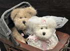 Vtg Antique Victorian Baby Pram Stroller Carriage Buggy Metal Bentwood Boyd Bear