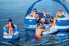 Coolerz Tropical Breeze Iii Inflatable 8-person Floating Island With Uv Sun Shad