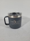 Yeti Grey Rambler Insulated Coffee Travel Mug With Lid 14oz Cup Ships Free 