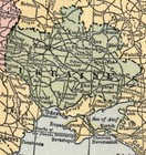1925 Original Hammond Map Russia  Ukraine   New Baltic States  Poland  Caucasia