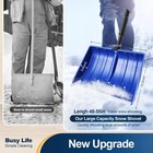 Yocada Snow Shovel For Driveway Home Garage Snow Removal 55 Inch Long With D-gri