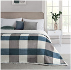 Reversible Fleece Throw Blanket 60 x80      Grey blue For Sofa Couch Bed