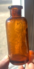 Nice Small Amber Eastman Kodak Photo Developing Bottle Rochester 1905 Era L  k
