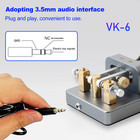 Xiegu Vk-6 Mini Shortwave Radio Aluminum Alloy Automatic Cw Electric Key 3 5mm