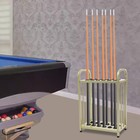 Floor Stand Billiard Cue Holder 12 Hold Pool Cue Stick Rack Holder Table Gold