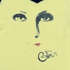Vintage 70s Cher Ringer Tee Shirt The Knits Size Large Yellow 50 50 Made In Usa