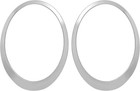  Headlight Bezel Headlamp Trim Ring Compatible With 2007-2015 Mini Pair Silvery