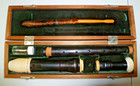 Rare Vintage Von Huene Boston Alto Recorder  4125 Grendilla Wood Early 1980 s