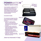 Powermatic Iv  Electric Tobacco Injector Rolling Machine  king s   100 s  -combo