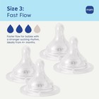 Mam Bottle Nipples Fast Flow Nipple Level 3  For 4  4 Count  pack Of 1 