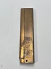 Vintage 50 s Jeweled Folding Pocket Comb Rhinestone Heavy Purse Size 4  Bronze