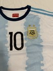Argentina 2019 Home Jersey Ft The Number 10 For Messi  replica  Size Large